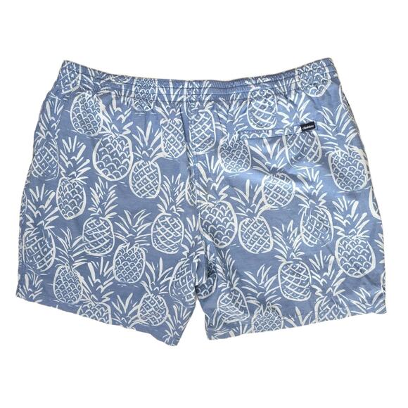Chubbies Thigh Napples 7” Swim Trunks Men 3XL Blue Pineapple Lined Beach Pool - Picture 2 of 3